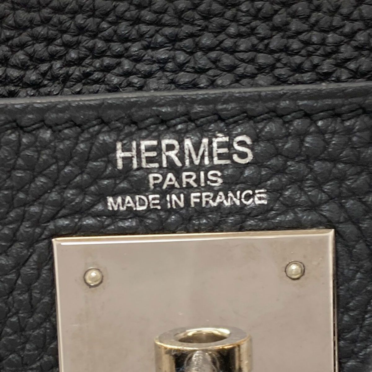 Hermes Kelly 28 Retourne Silver Handbag Taurillon — view 6