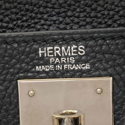 Hermes Kelly 28 Retourne Silver Handbag Taurillon — view 6