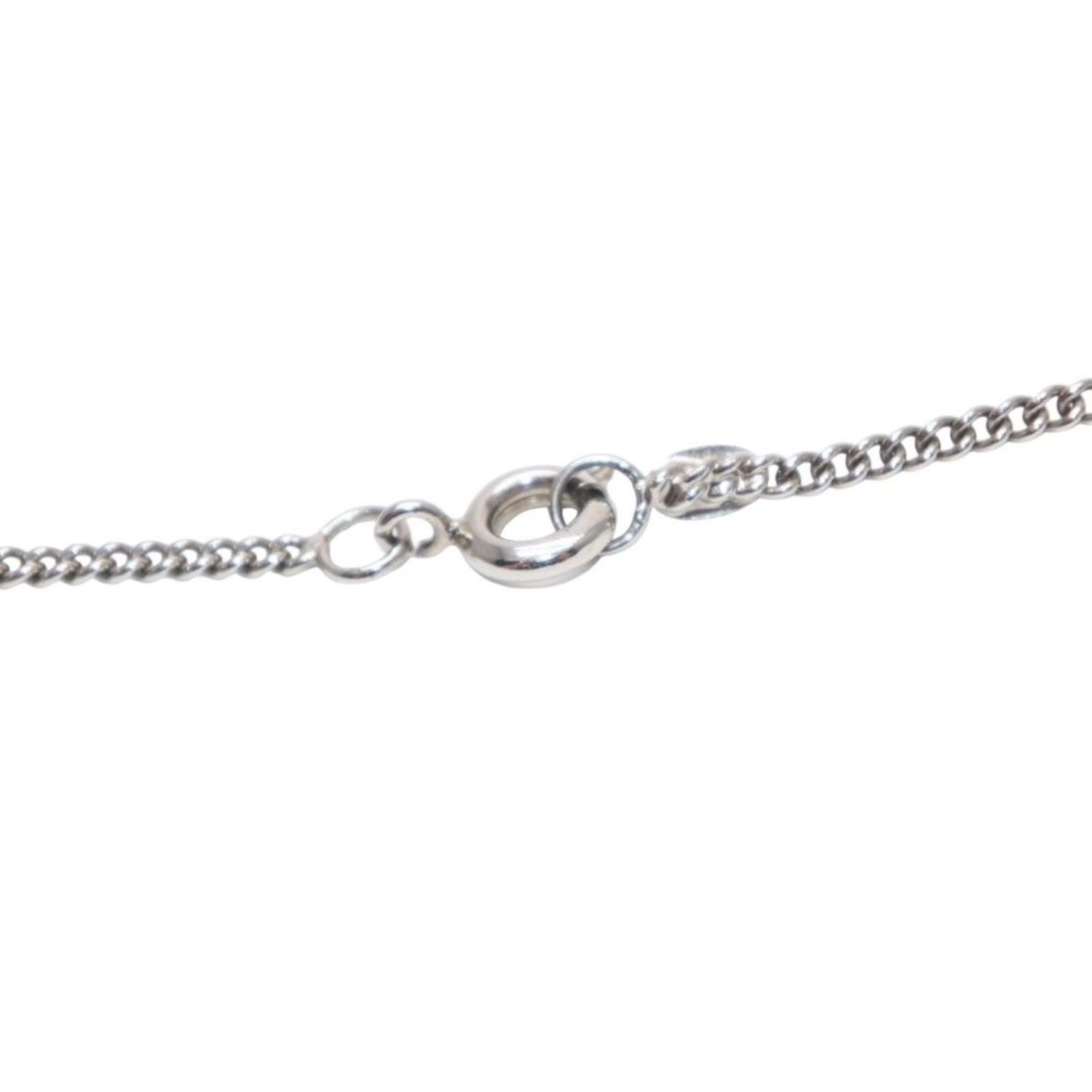 Chanel Necklace CC Logo Ivory 02c Silver — view 7