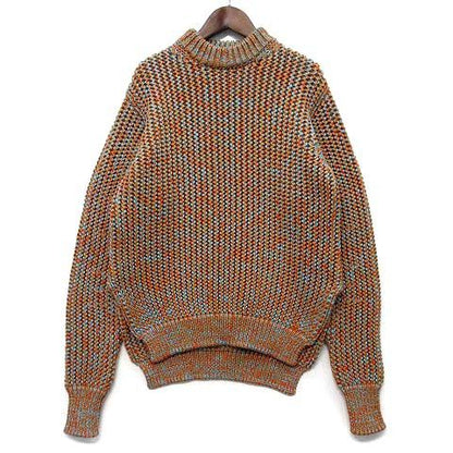 Celine Phoebe Philo Era Chunky Knit Sweater Long Sleeve Side Slit Beige XS