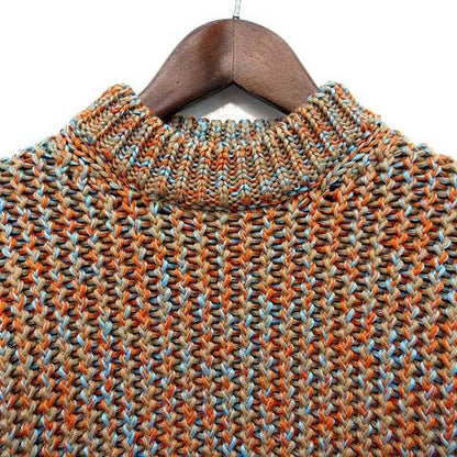 Celine Phoebe Philo Era Chunky Knit Sweater Long Sleeve Side Slit Beige XS — view 3
