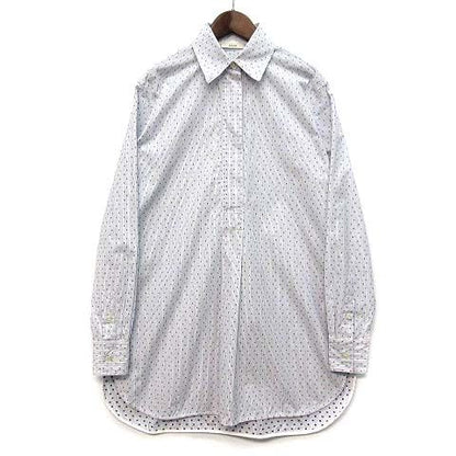 Celine Phoebe Philo Era Dot Embroidery Striped Pullover Shirt Tunic Long Sleeve