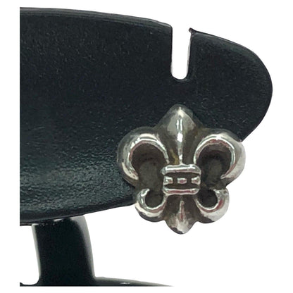Chrome Hearts CO BS Flr BS Stud Earrings Silver