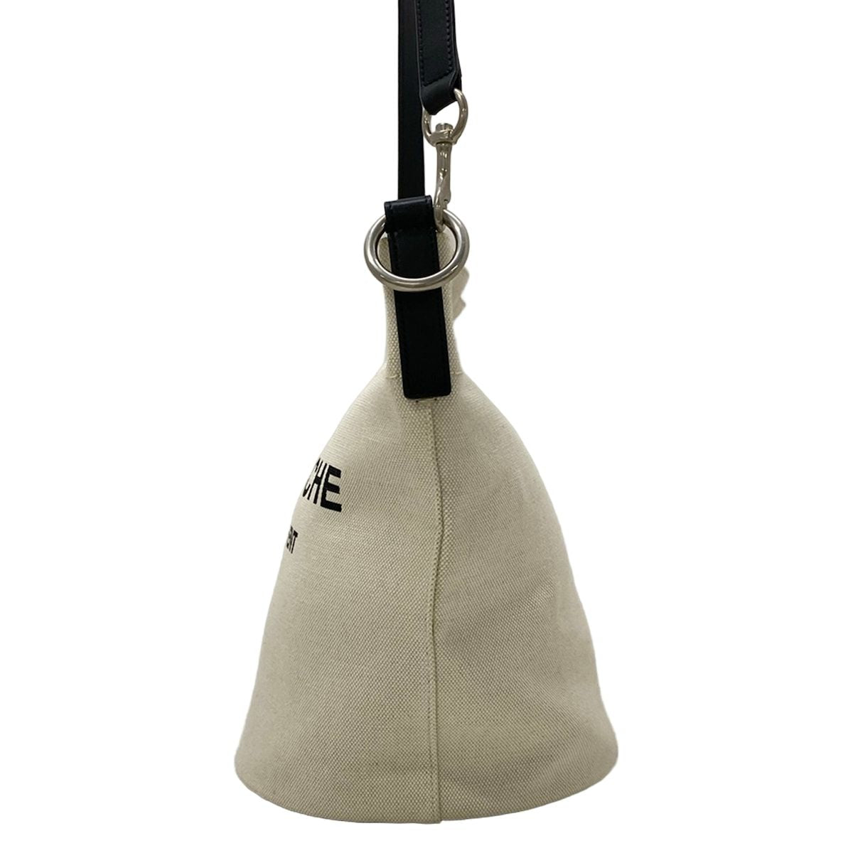 Saint Laurent Paris Shoulder Bag Ivory Black Leather — view 4