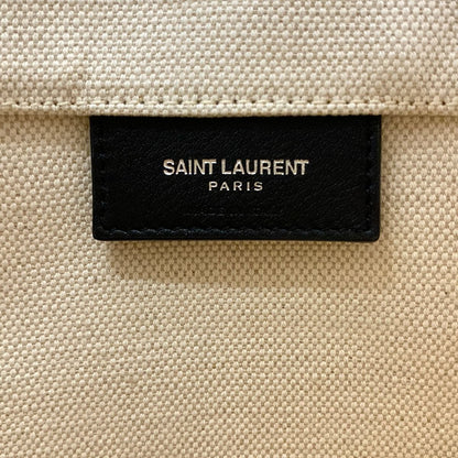 Saint Laurent Paris Shoulder Bag Ivory Black Leather — view 9