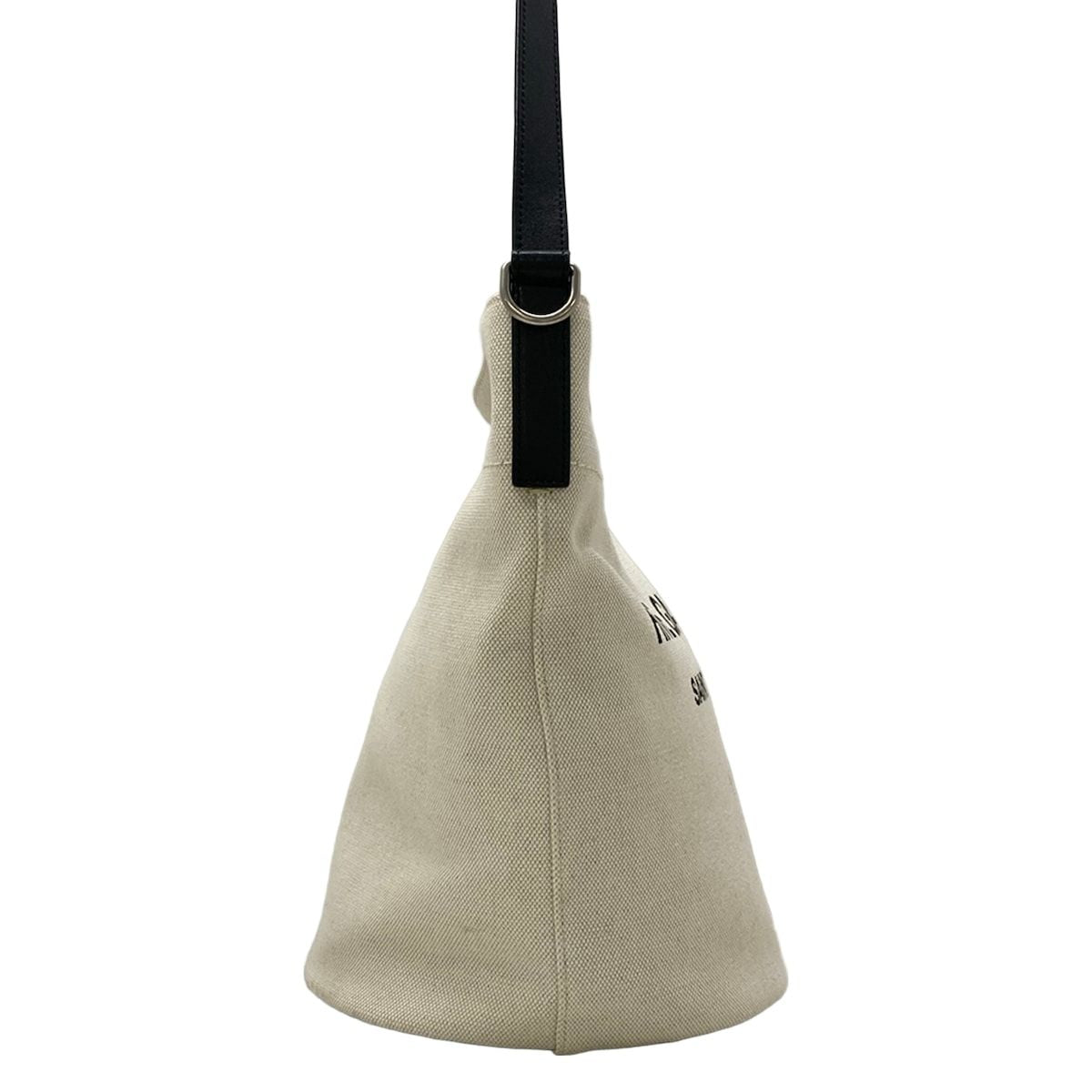 Saint Laurent Paris Shoulder Bag Ivory Black Leather — view 2