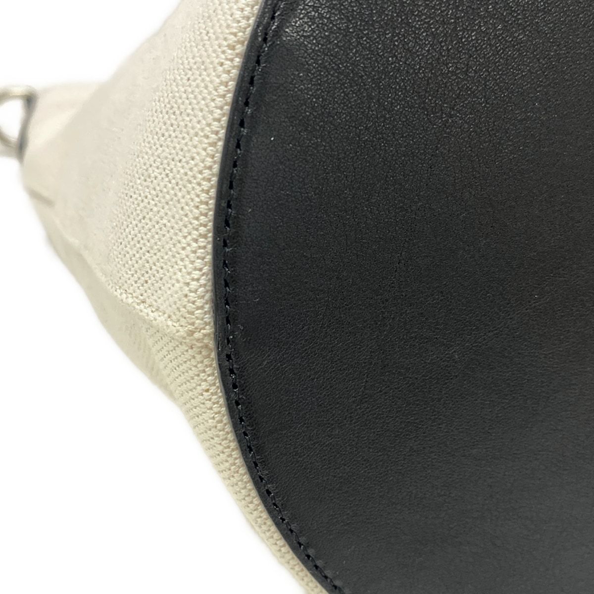 Saint Laurent Paris Shoulder Bag Ivory Black Leather — view 6