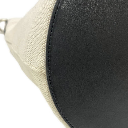 Saint Laurent Paris Shoulder Bag Ivory Black Leather — view 6