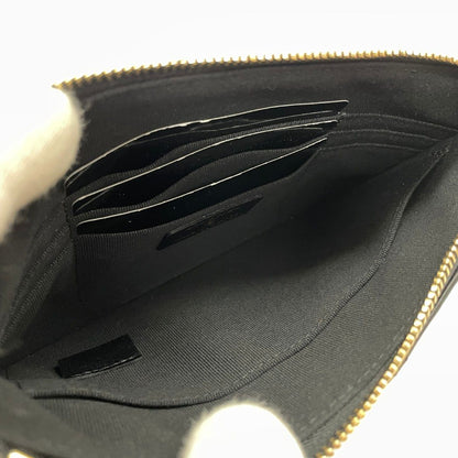 Chanel Quilted CC Logo Flat Pouch Lambskin Black — view 6