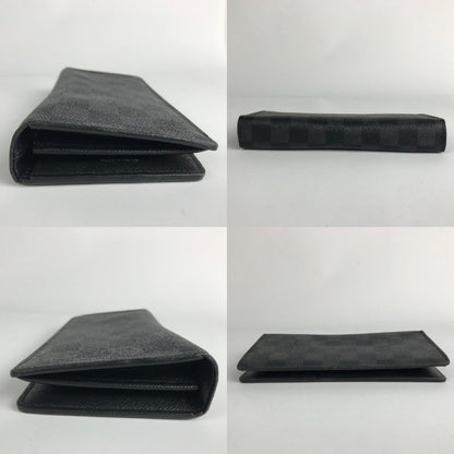 Louis Vuitton Wallet Damier Graphite Portefeuille Plaza Black Box Cloth — view 4