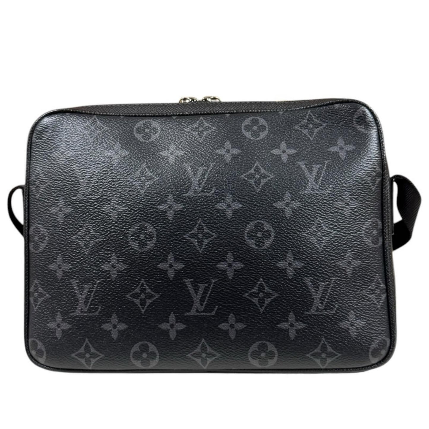Louis Vuitton Outdoor Messenger PM Taigarama Shoulder Bag Taiga Leather Black — view 3