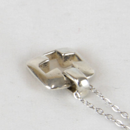 Tiffany & Co 925 Sterling Silver Pierced Cross Chain Aftermarket Necklace — view 8