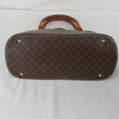 Celine Macadam Strap Handbag Leather Brown — view 5