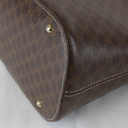 Celine Macadam Strap Handbag Leather Brown — view 3