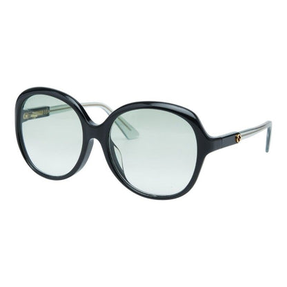 Gucci Interlocking Sunglasses Black Green Acetate 1- Eyewear