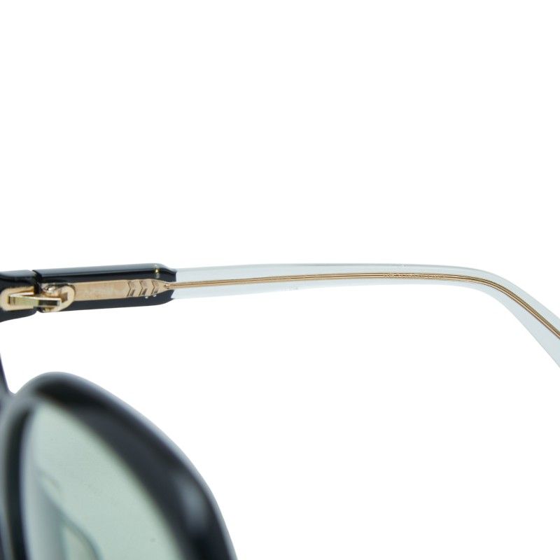 Gucci Interlocking Sunglasses Black Green Acetate 1- Eyewear — view 5