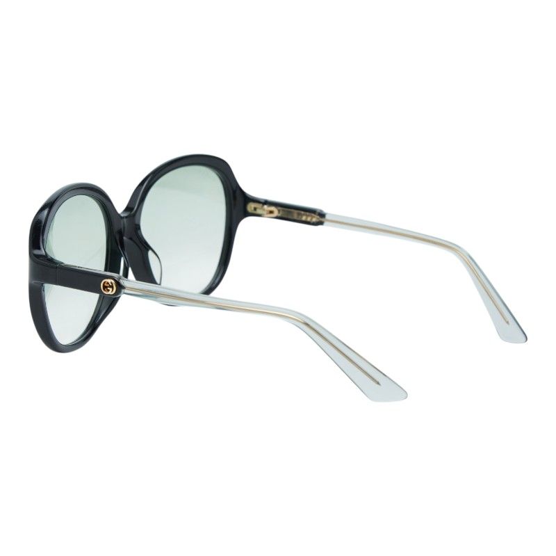 Gucci Interlocking Sunglasses Black Green Acetate 1- Eyewear — view 3