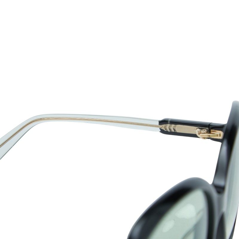 Gucci Interlocking Sunglasses Black Green Acetate 1- Eyewear — view 6