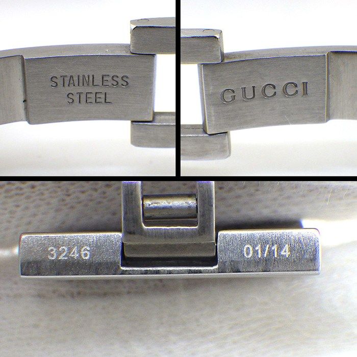 Gucci Watch Timeless Rectangle 138.4 Rectangular Sunray Silver Dial Date SS — view 5