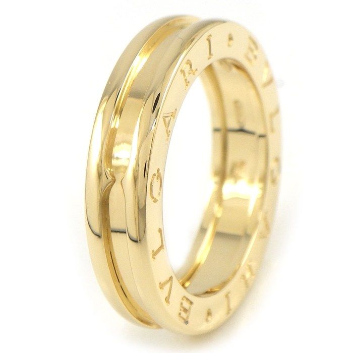 Bvlgari Ring B-zero One XS Band Logo 18k Yellow Gold