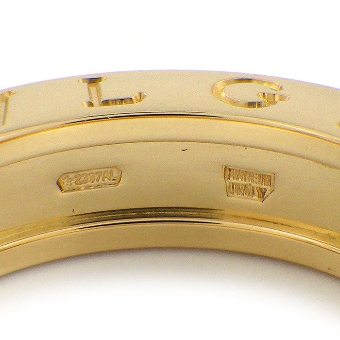Bvlgari Ring B-zero One XS Band Logo 18k Yellow Gold — view 4