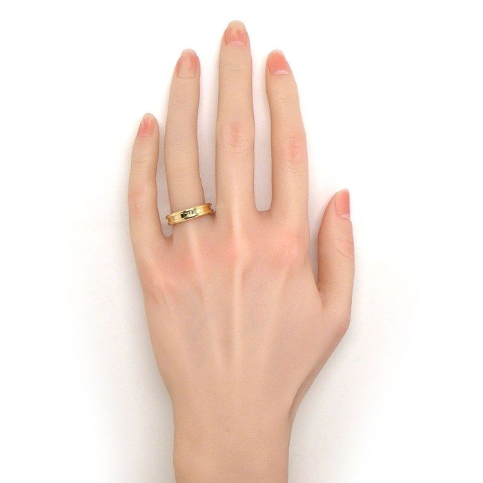 Bvlgari Ring B-zero One XS Band Logo 18k Yellow Gold — view 7