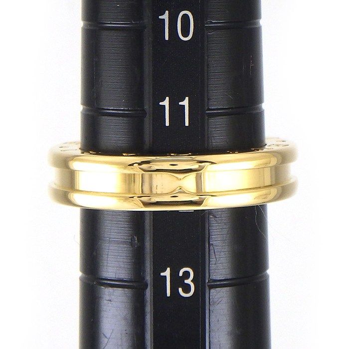 Bvlgari Ring B-zero One XS Band Logo 18k Yellow Gold — view 8