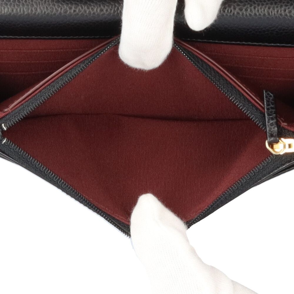 Chanel Quilted Shoulder Bag Caviar Leather Black — view 7