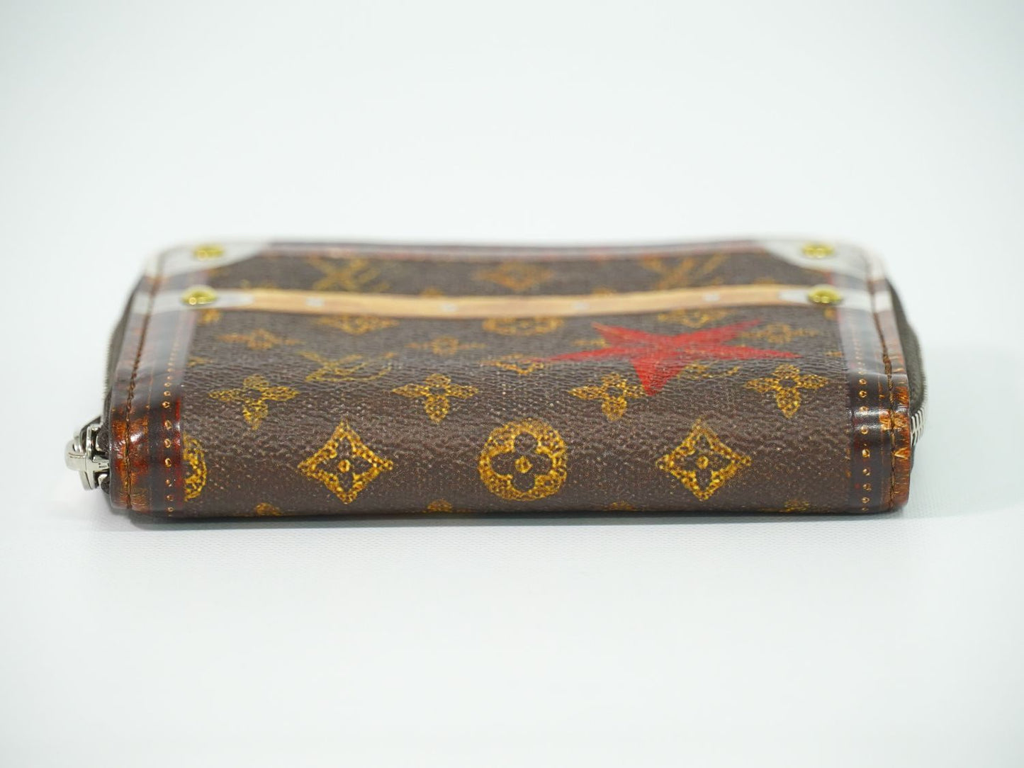 Louis Vuitton LV Zippy Coin Purse Transformed Trunk Time Monogram Case Brown — view 3