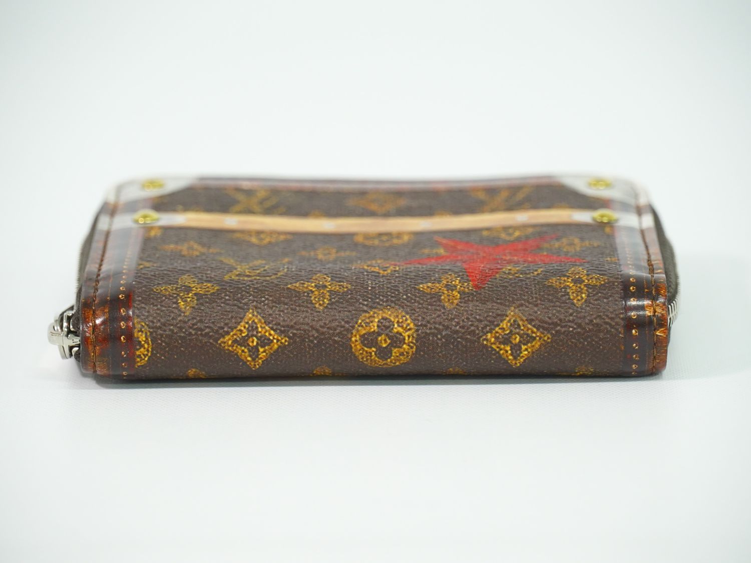 Louis Vuitton LV Zippy Coin Purse Transformed Trunk Time Monogram Case Brown — view 3