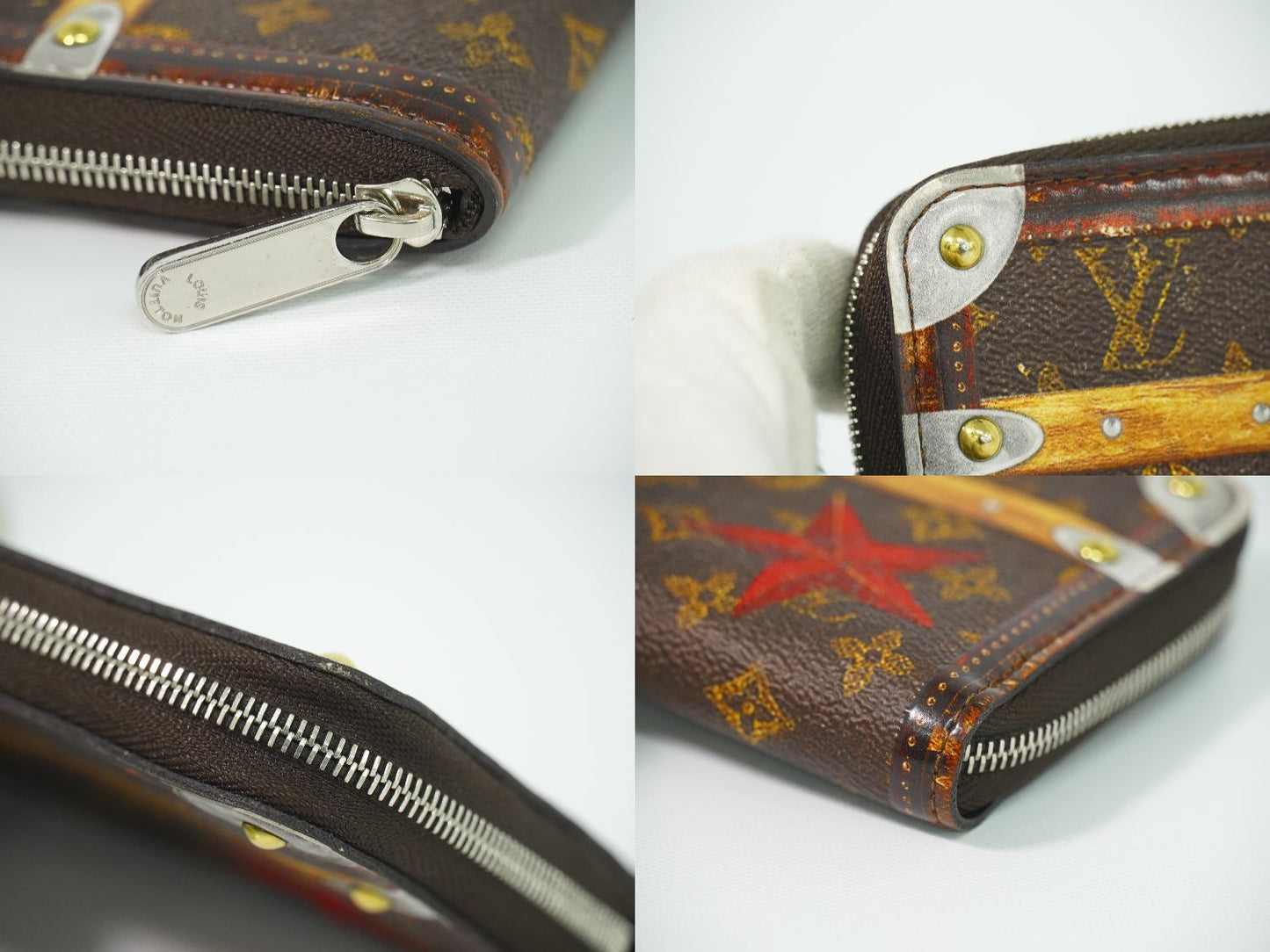 Louis Vuitton LV Zippy Coin Purse Transformed Trunk Time Monogram Case Brown — view 6