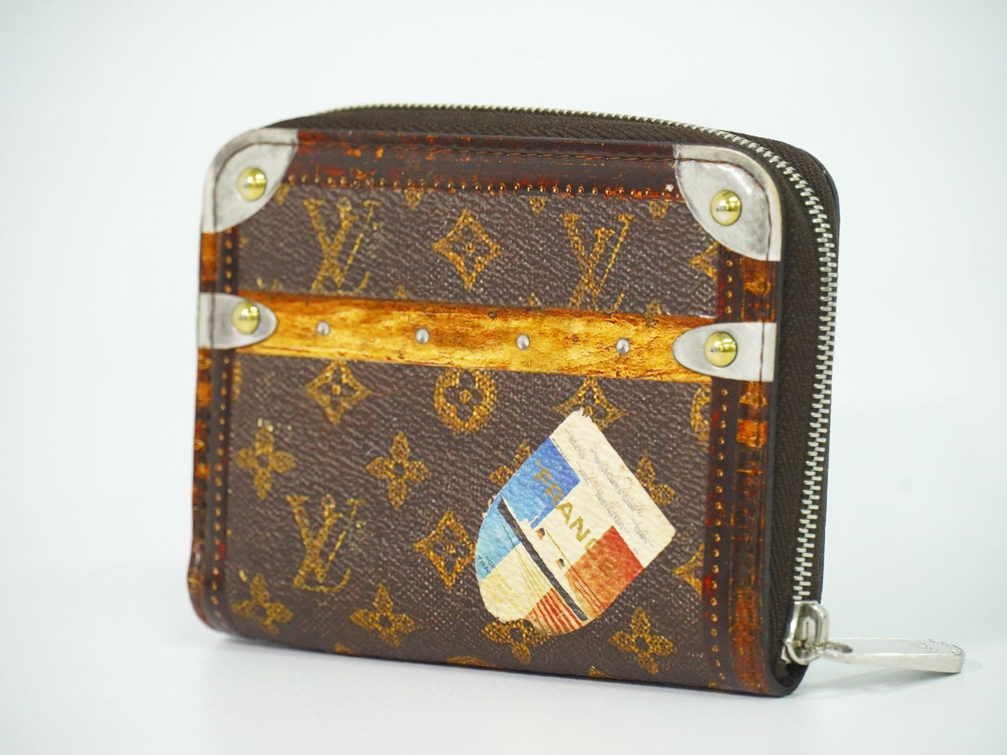 Louis Vuitton LV Zippy Coin Purse Transformed Trunk Time Monogram Case Brown — view 2