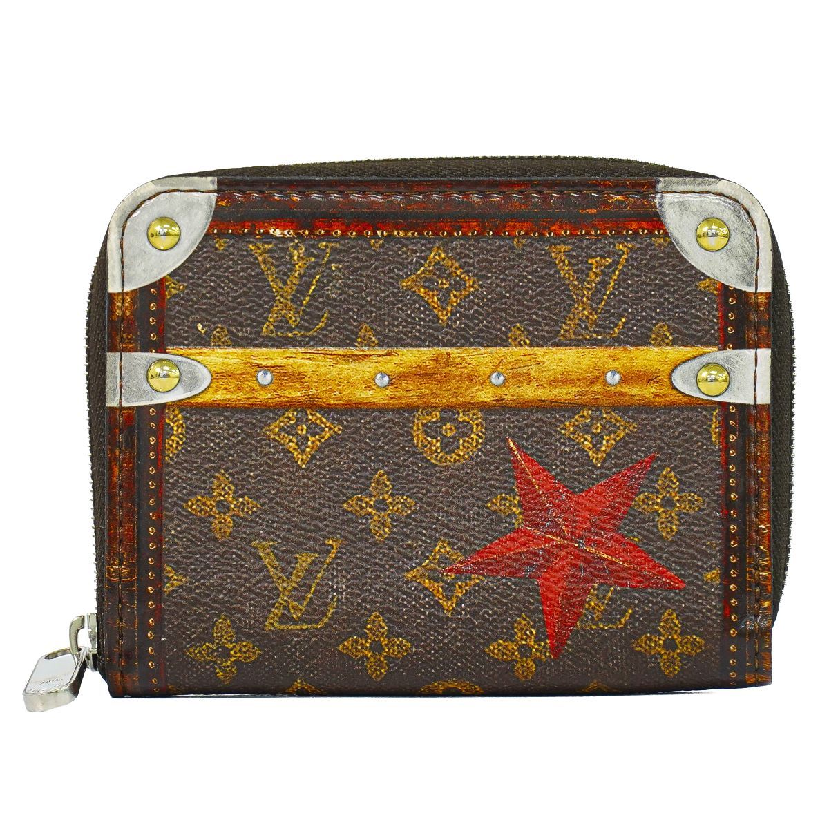 Louis Vuitton LV Zippy Coin Purse Transformed Trunk Time Monogram Case Brown