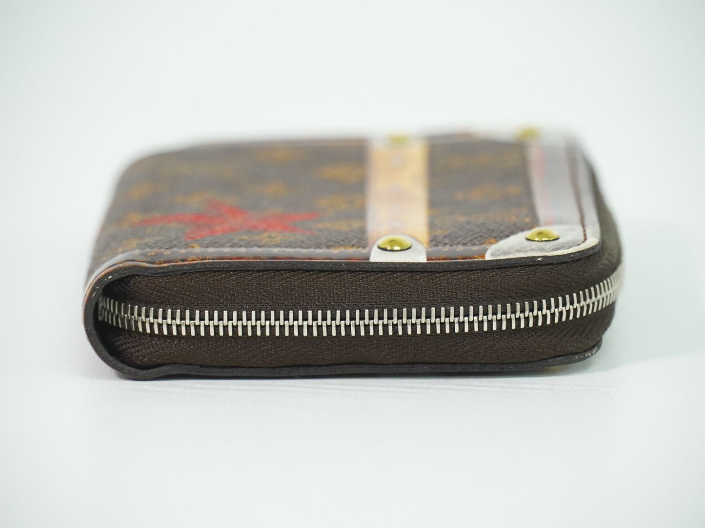 Louis Vuitton LV Zippy Coin Purse Transformed Trunk Time Monogram Case Brown — view 4
