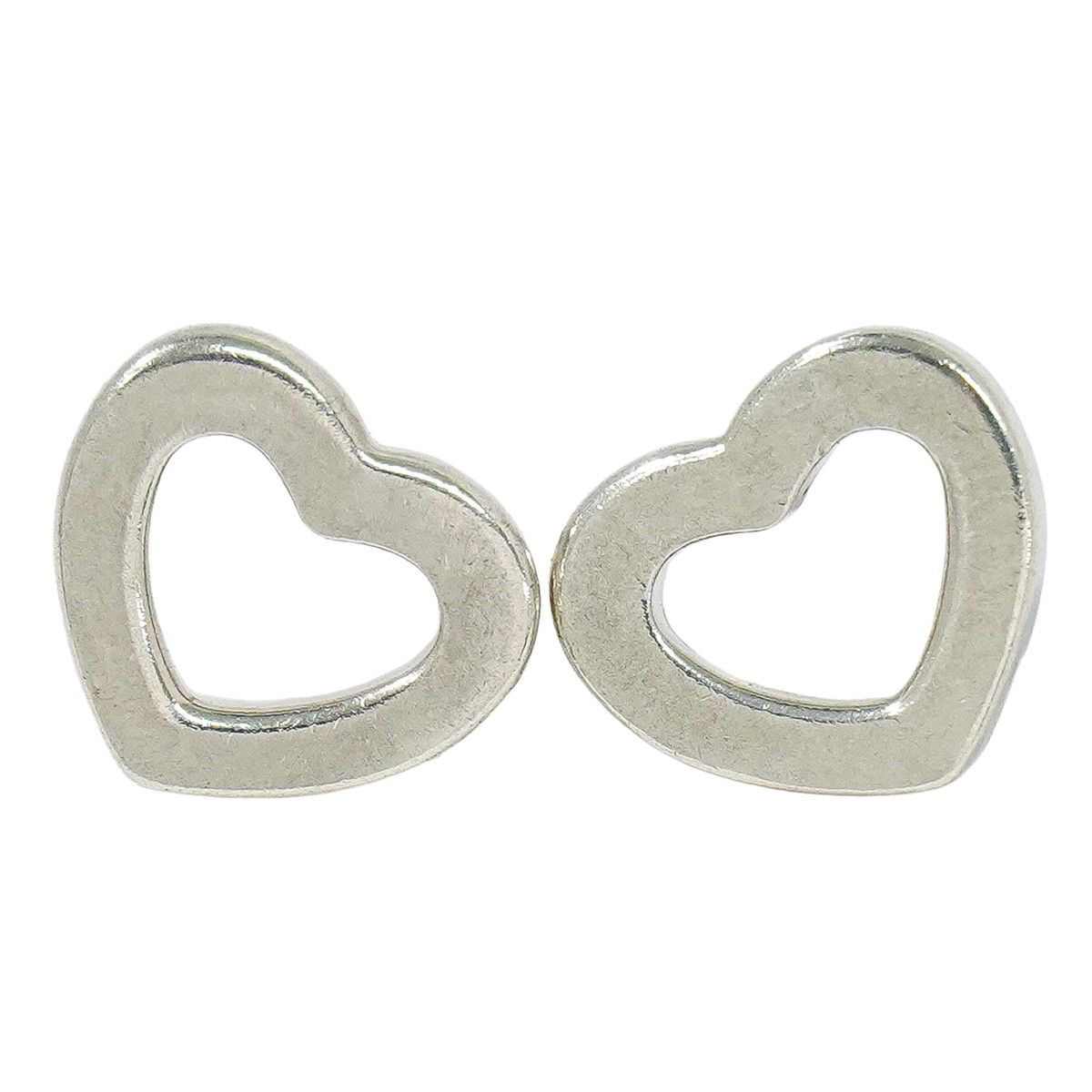 Tiffany & Co Open Heart 925 Earrings Silver