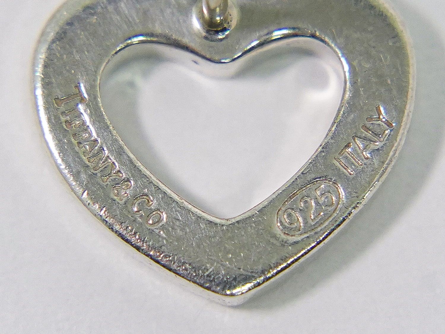 Tiffany & Co Open Heart 925 Earrings Silver — view 8