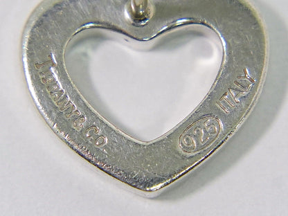 Tiffany & Co Open Heart 925 Earrings Silver — view 8