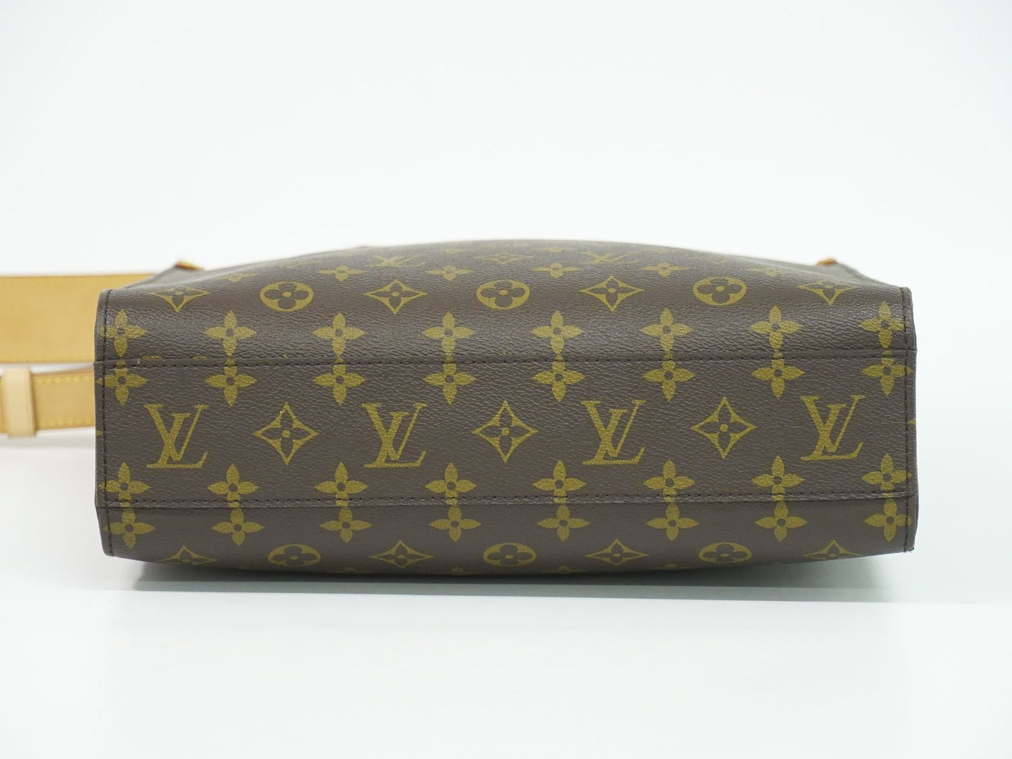 Louis Vuitton LV Sac Plat PM Monogram 2-Way Shoulder Bag Brown — view 3