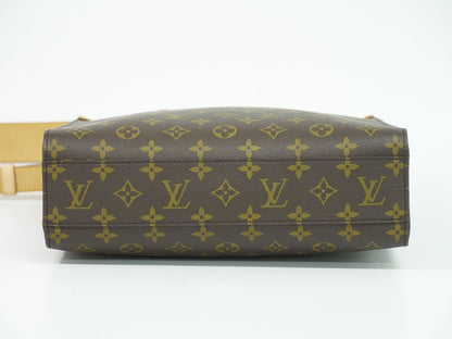 Louis Vuitton LV Sac Plat PM Monogram 2-Way Shoulder Bag Brown — view 3