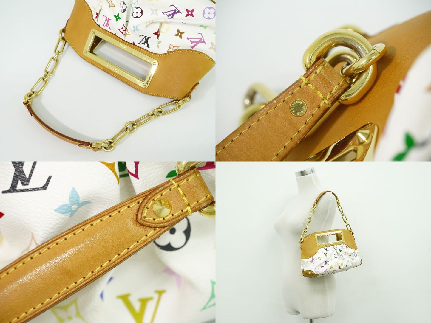 Louis Vuitton LV Judy PM Monogram Multicolor Takashi Murakami 2-Way Shoulder — view 6