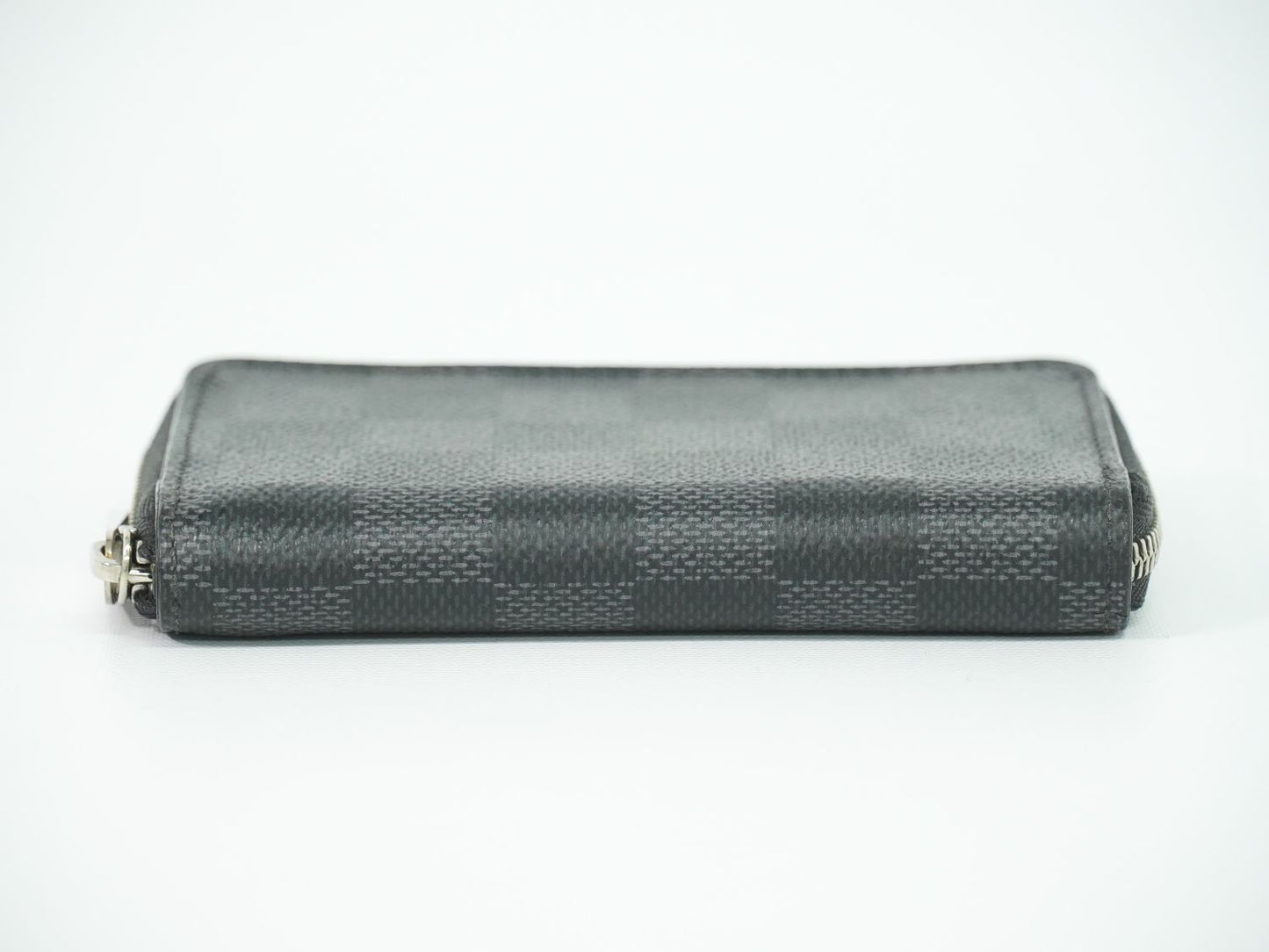 Louis Vuitton LV Zippy Coin Purse Damier Graphite Case Black Gray — view 3