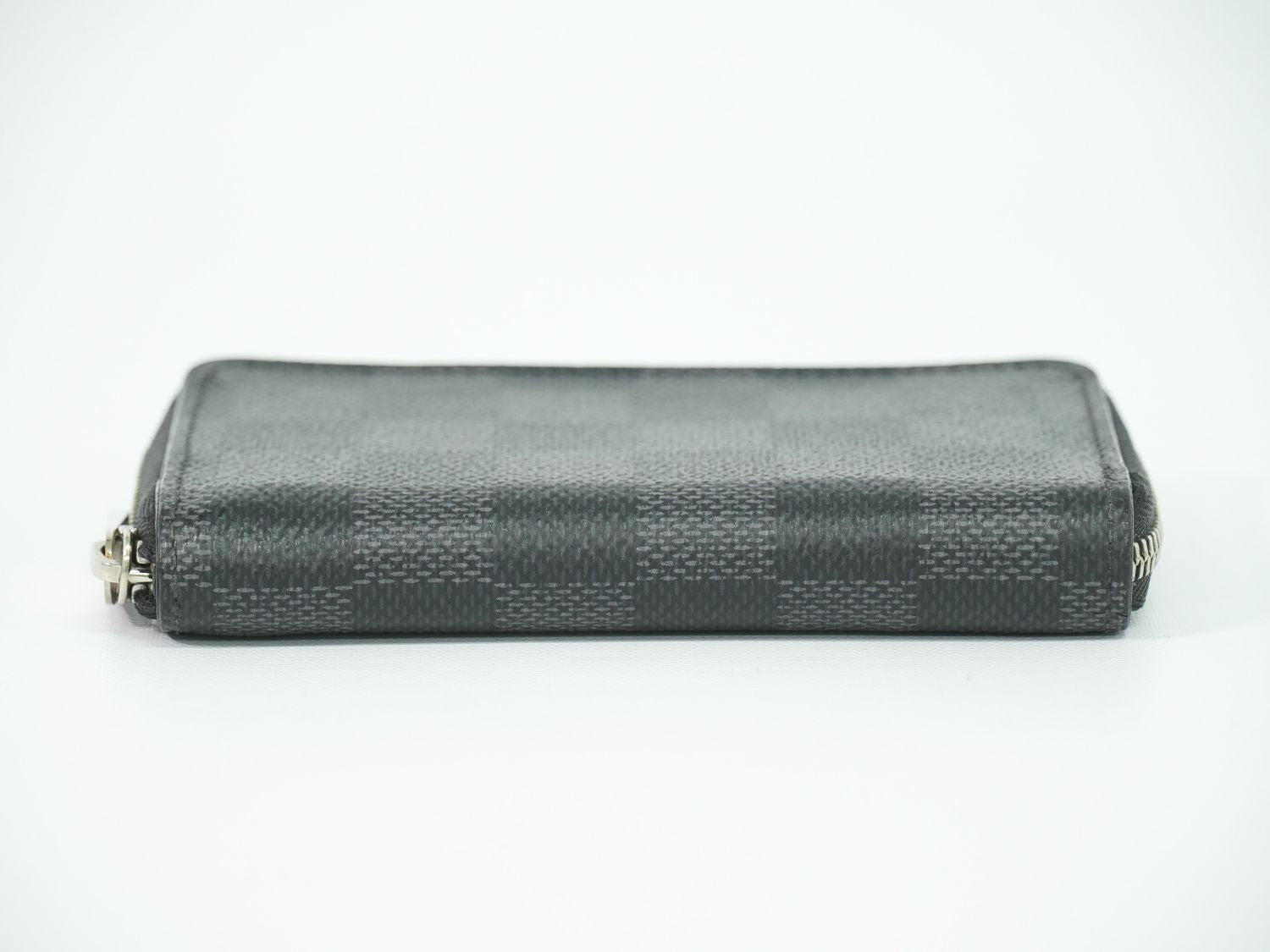 Louis Vuitton LV Zippy Coin Purse Damier Graphite Case Black Gray — view 3