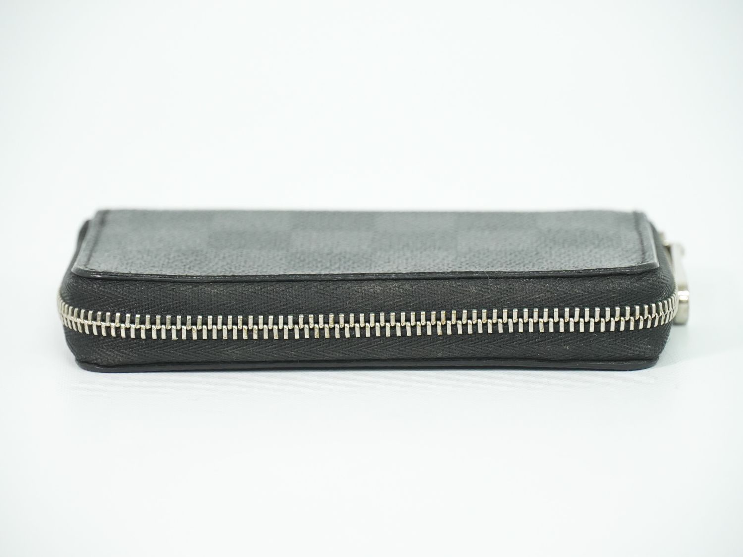 Louis Vuitton LV Zippy Coin Purse Damier Graphite Case Black Gray — view 5