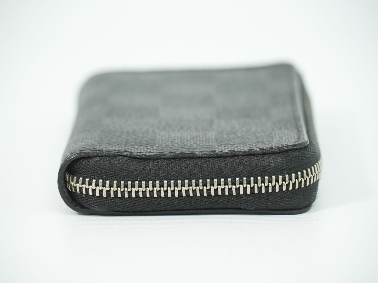 Louis Vuitton LV Zippy Coin Purse Damier Graphite Case Black Gray — view 4