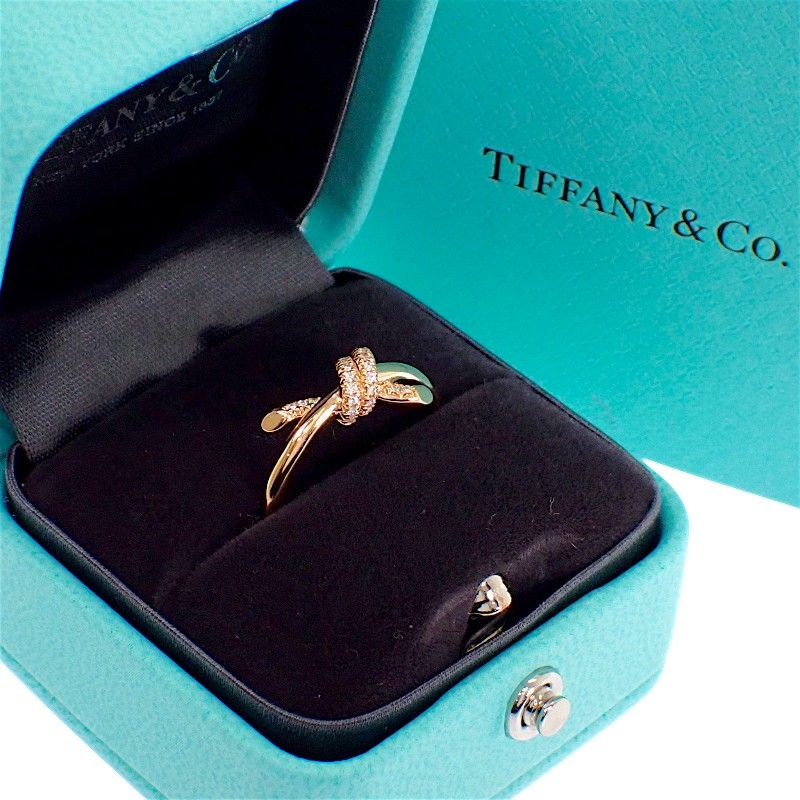 Tiffany & Co Knot Actual Ring Gold Diamond — view 2
