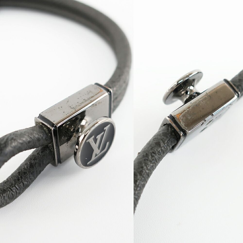 Louis Vuitton Heaven Bracelet le Puit Monogram Eclipse Canvas Silver — view 6