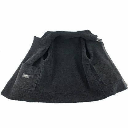 Fendi Ten Jacket 44 Black FF Zucca Ahbd Shearling Leather — view 4