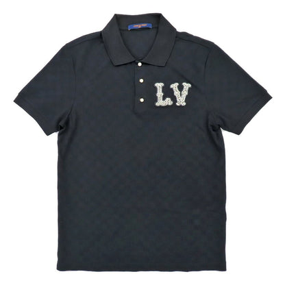Louis Vuitton LV Embroidery Cotton Pique Polo Shirt S Black Bijoux