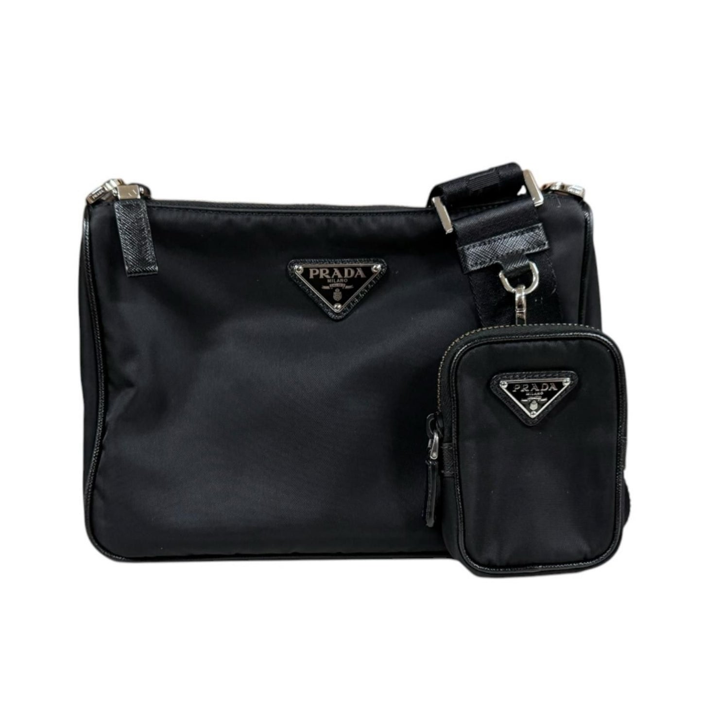 Prada Shoulder Bag Re-Nylon Black