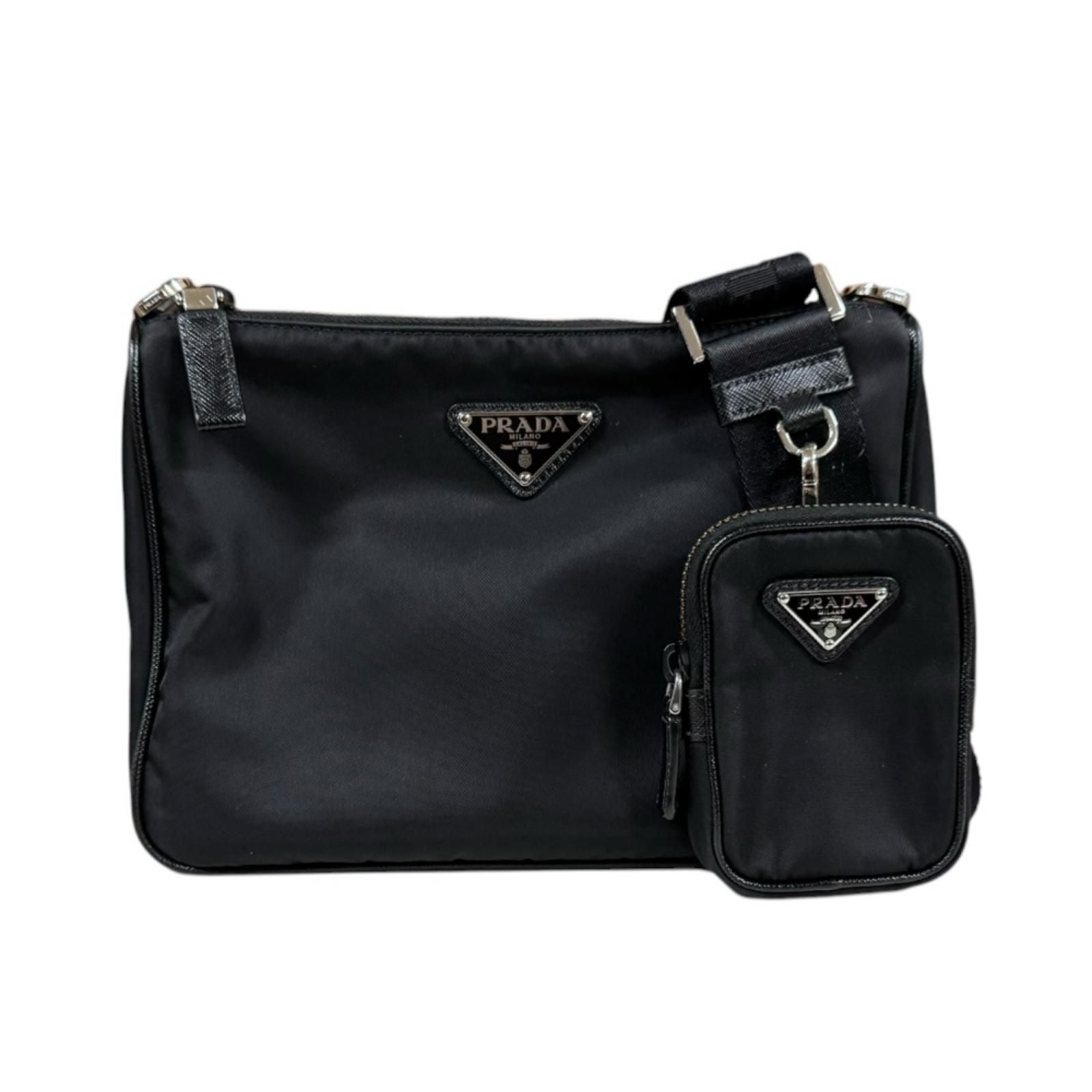 Prada Shoulder Bag Re-Nylon Black